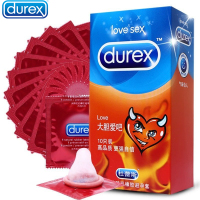 杜蕾斯(Durex)大胆爱10只装避孕套超薄款润滑安全套非颗粒螺纹型成人情趣性用品
