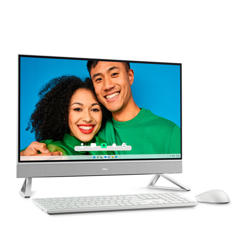 戴尔(Dell)灵越27250一体机电脑 家用办公 网课学习 电脑台式机27英寸大屏(酷睿i7-1355U 16G内存 1TB固态硬盘 锐炬显卡)白高清大图