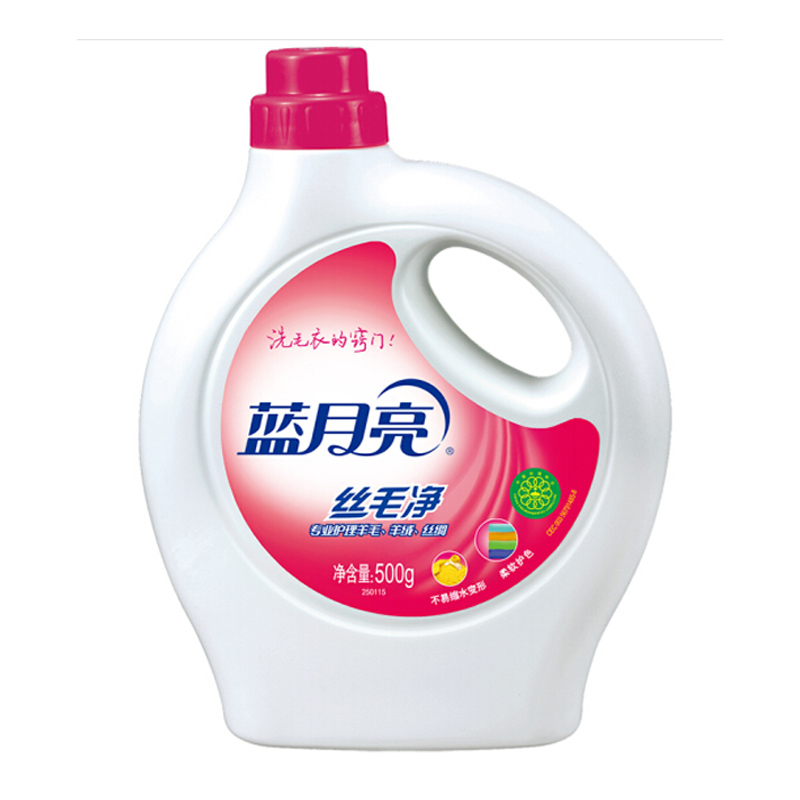 蓝月亮丝毛净洗涤剂500G高清大图