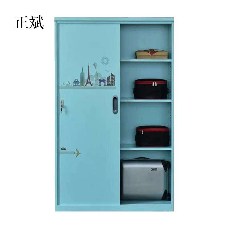 正斌钢制衣柜家用储物柜带锁收纳柜防水防晒阳台柜室外置物柜被褥柜厂家直销