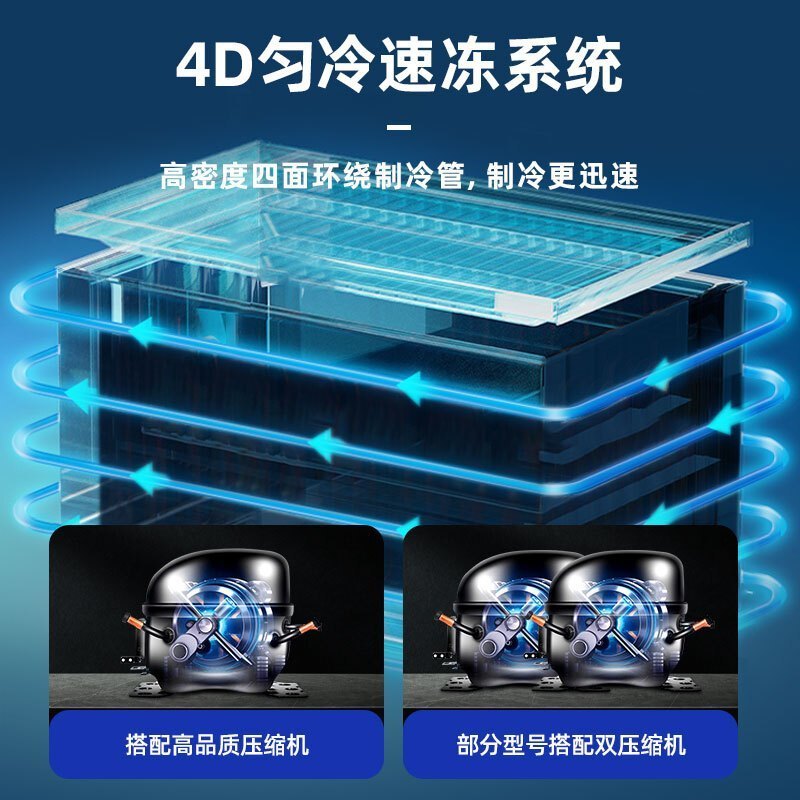 穗凌(SUILING)BD-728单温大卧柜冰柜冷冻冷藏柜转换 厨房冰箱保鲜柜速冻顶开门密封柜商用雪柜 708升