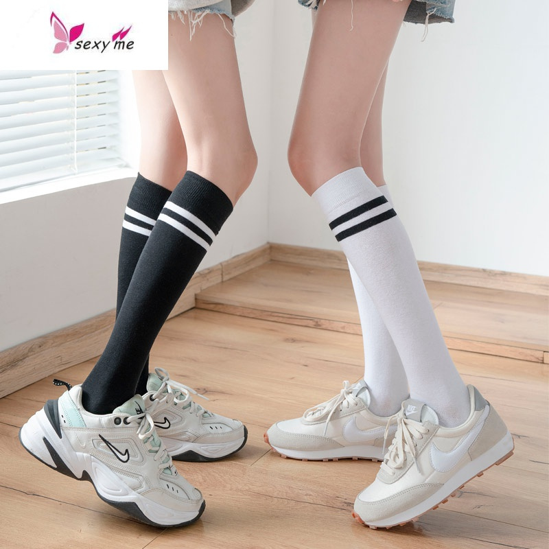 小腿袜女潮ins中筒日系及膝夏季薄款网红百搭韩国街头长袜子fish