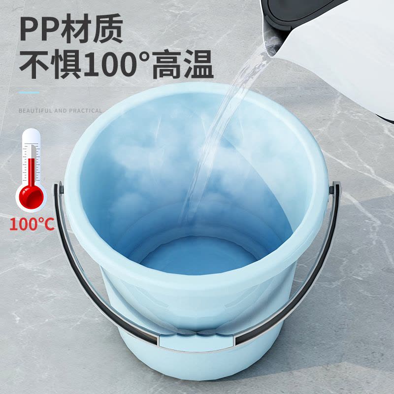 家用储水桶加厚塑料大水桶手提大号圆桶学生宿舍用耐摔洗衣桶脸盆图片