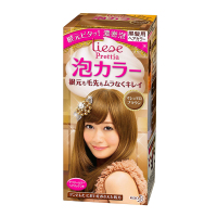 KAO花王Prettia染发剂 日本原装 黑发专用泡沫染发剂软糖棕色染发膏108g