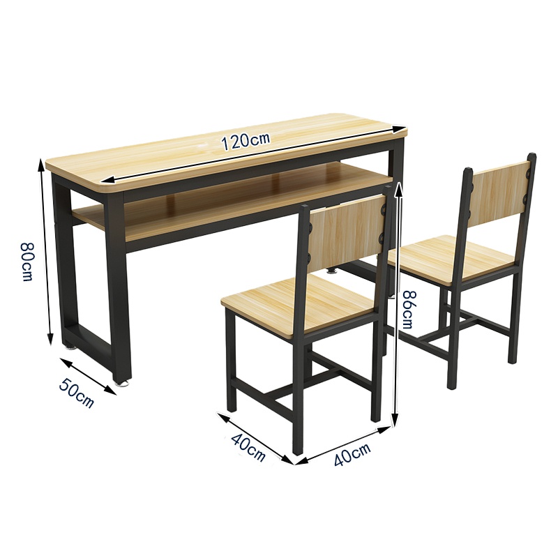 豫龙都 学习桌椅 120cm 套高清大图