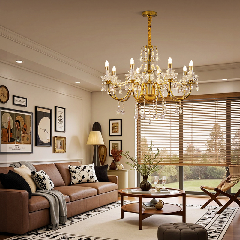 雷士照明轻奢客厅吊灯欧式客厅卧室吊灯新款2025法式中古风吊灯66