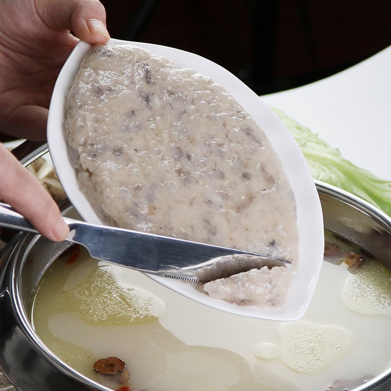 [火锅搭档]千渔旺湛江青虾滑500g(95%虾仁) 袋装 虾滑火锅食材 火锅丸子 海鲜水产 丰富虾青素
