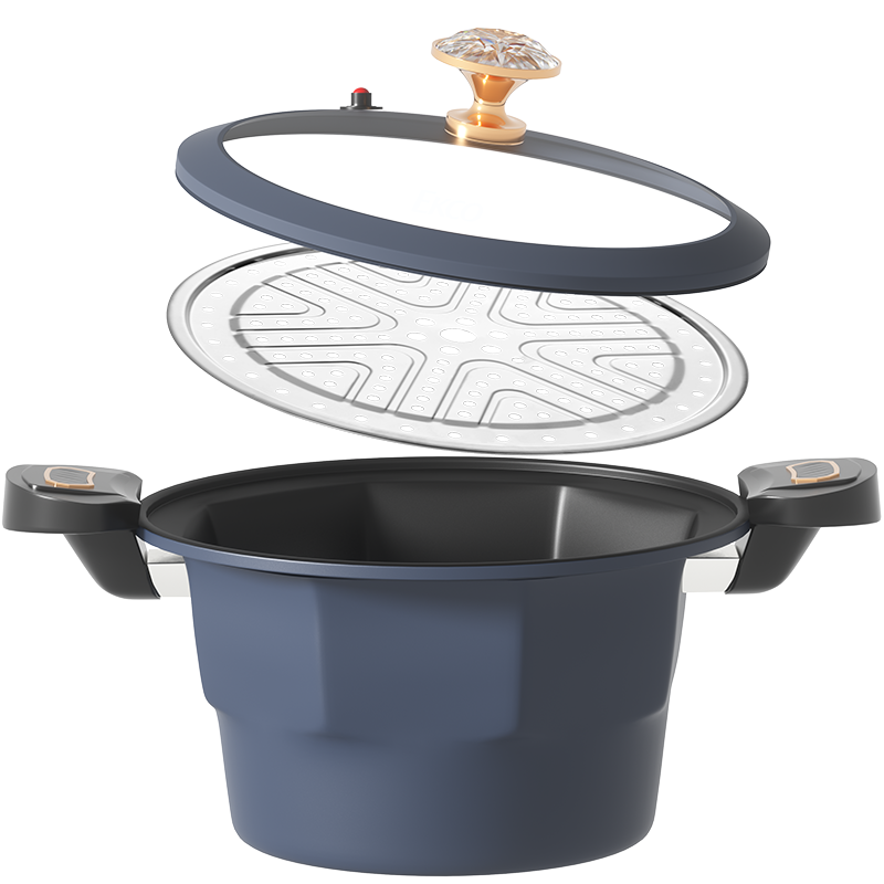 康宁(CORNING) 威尔蓝微压蒸汤锅26cm