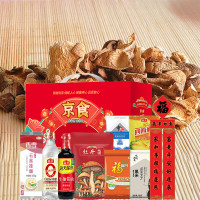 福临门 年货组合 1850g+1000ml 珍珠香米挂面调味品杂粮牡丹菌