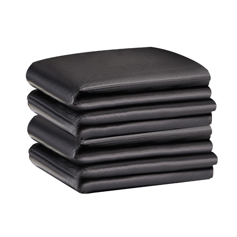 QKX 加厚黑色塑料袋平口式塑料袋垃圾袋 60*80cm 50只装