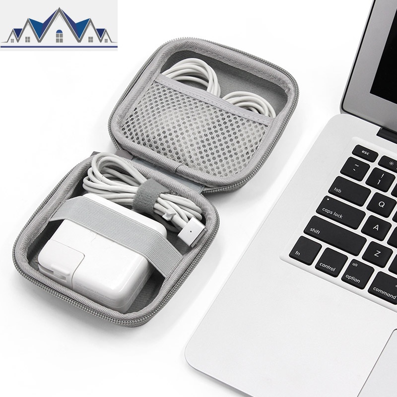 苹果电脑笔记本电源包 Macbook air/pro充电线适配器收纳整理袋U盘U盾耳机数据线便携多功能收纳包 三维工匠高清大图
