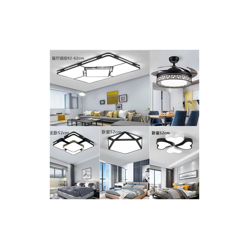 灯套餐组合现代简约三室二厅二室二厅二室一厅全屋成套灯具|漫天星两室两厅