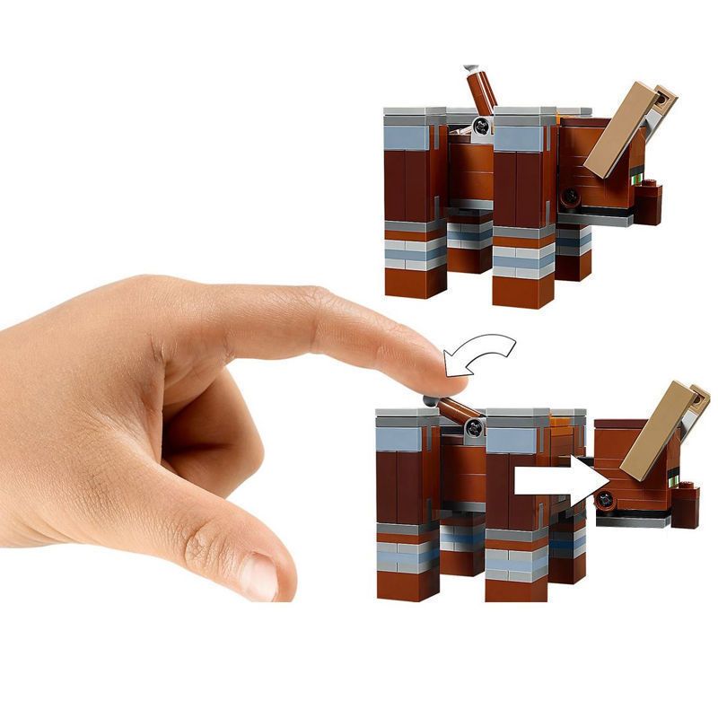 新我的世界灾厄村民突袭劫掠兽掠夺者1589拼装积木玩具兼容乐高87