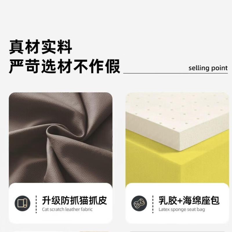 中伟(ZHONGWEI)1500mm *810mm*850mm 办公室沙发会客商务简约洽谈客厅办公沙发双人位高清大图