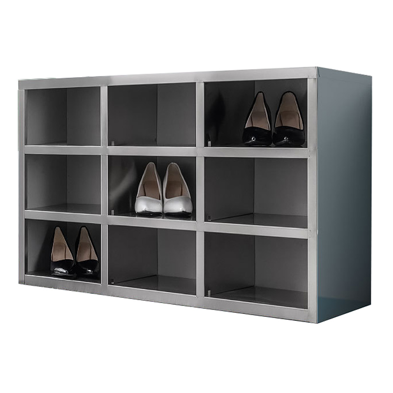 景福达不锈钢鞋柜单面9格个高清大图