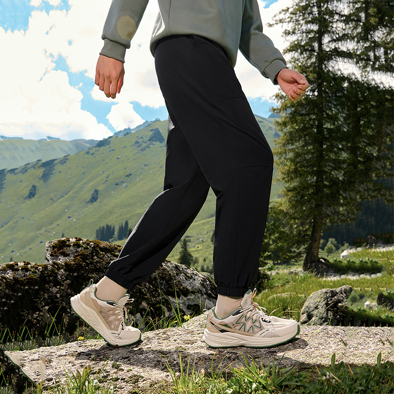 361°运动裤男士新款防泼水梭织长裤直筒宽松户外裤子男裤高清大图