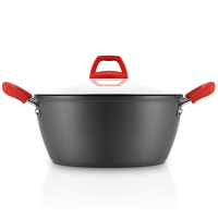 炊大皇(COOKER KING)汤锅DCZCI24HS韩式汤锅 家用煲汤煮粥多用汤锅 韩式麦饭石 一锅多用汤锅24cm