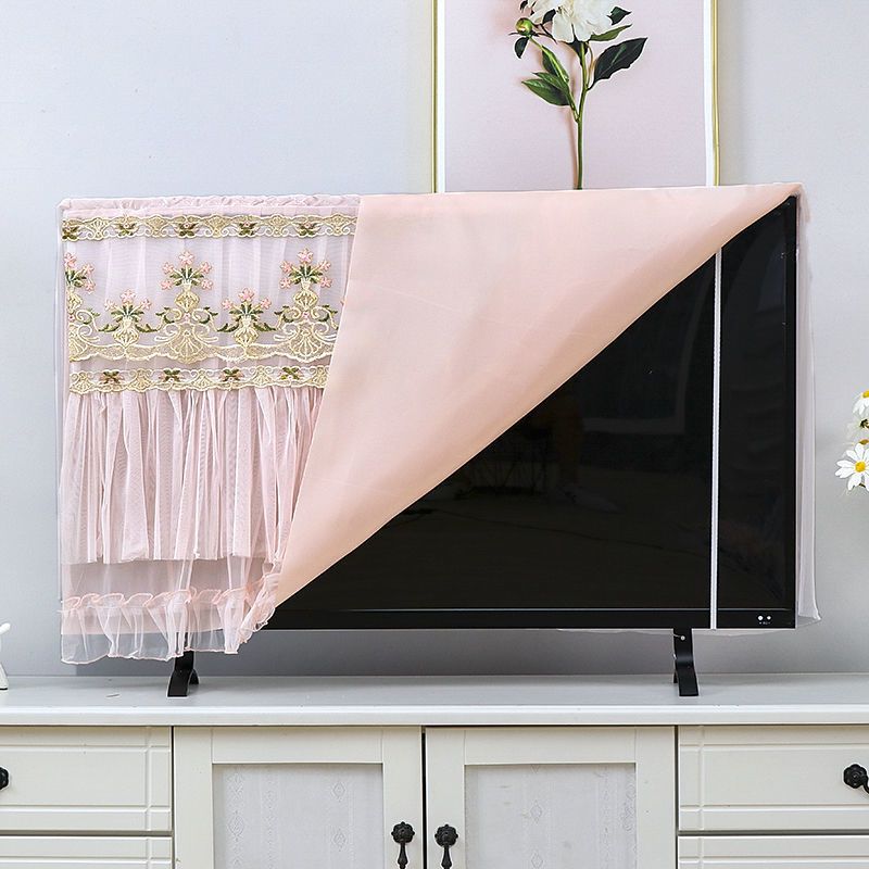 新款电视罩布开机不取电视机防尘罩纱台式挂墙液晶电视机罩套通用如意