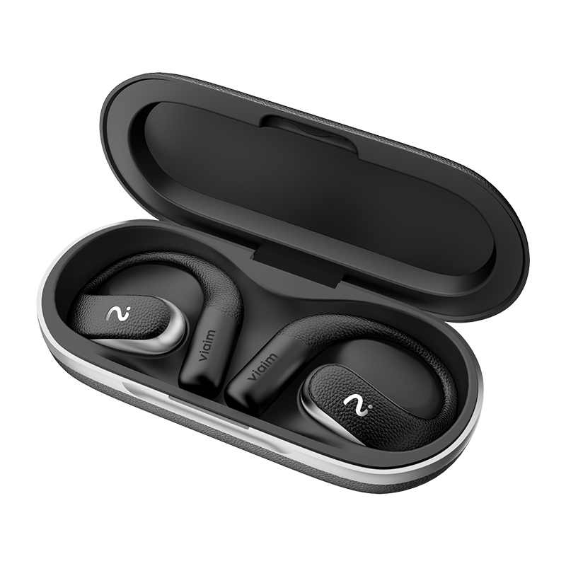 科大讯飞开放式AI挂耳无线蓝牙耳机Air2 雾黑高清大图