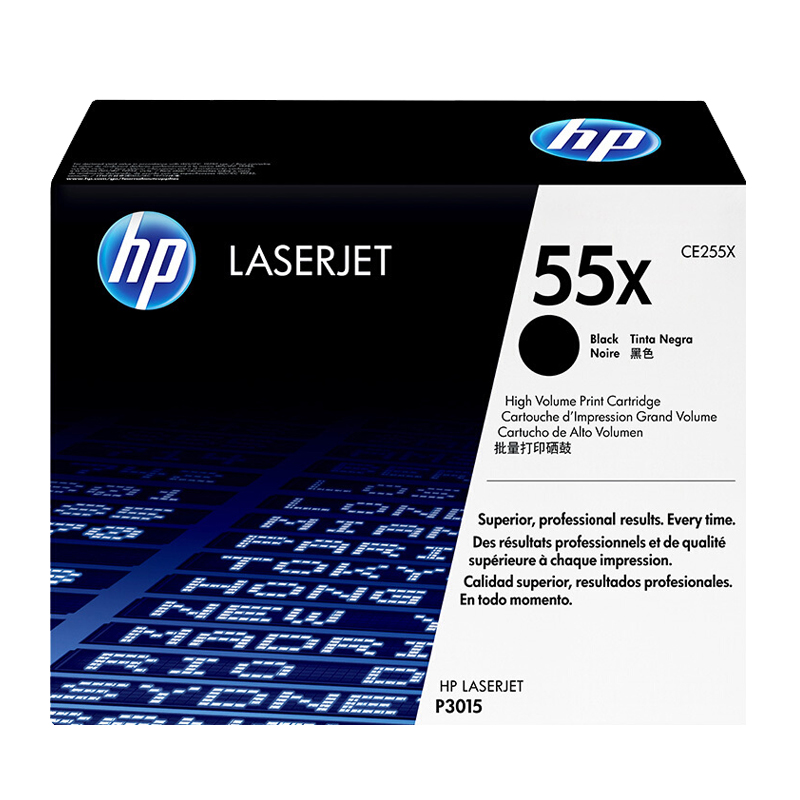 惠普(HP)CE255X 高容黑色硒鼓 55X(适用M525dn/f/c M521dn/dw P3015d/dn/x)高清大图