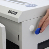 金典(GOLDEN)GD-510P碎纸机 碎纸5张 52L大容量纸筒 6级保密1*1mm碎纸效果 文件粉碎机 办公碎纸机