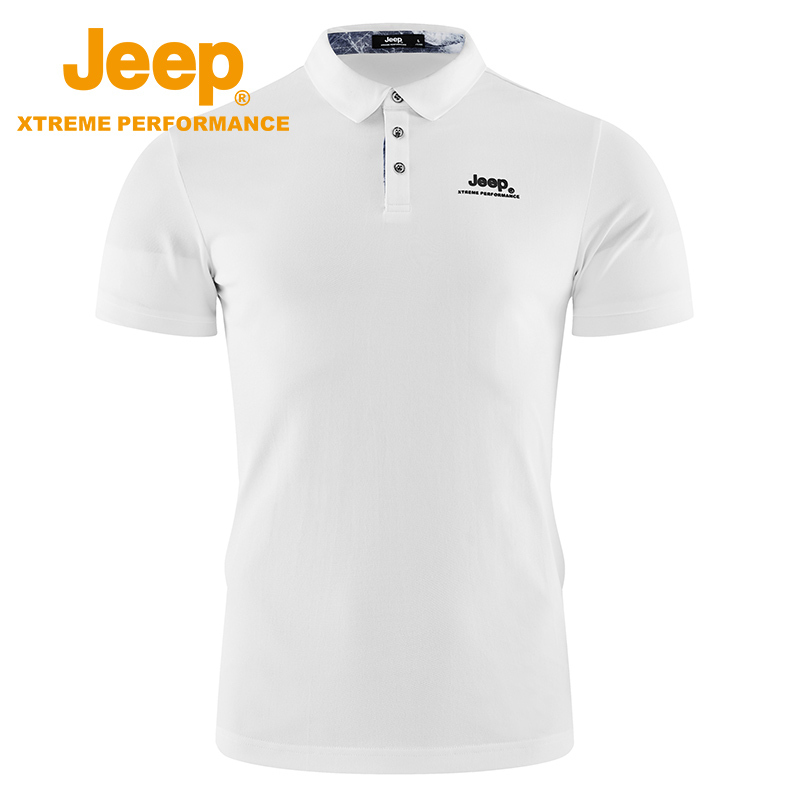 jeep吉普速干polo衫男夏季商务短袖休闲翻领上衣户外运动t恤衣服