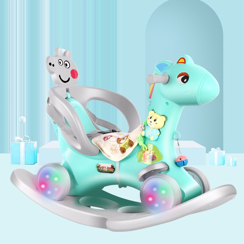 摇摇椅摇摇马木马儿童摇马0-1-2-3岁宝宝一周岁生日玩具摇摇车两用