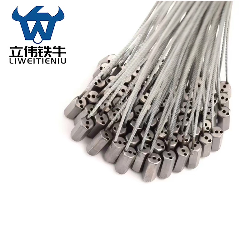 立伟铁牛钢丝铅封 25cm/个高清大图