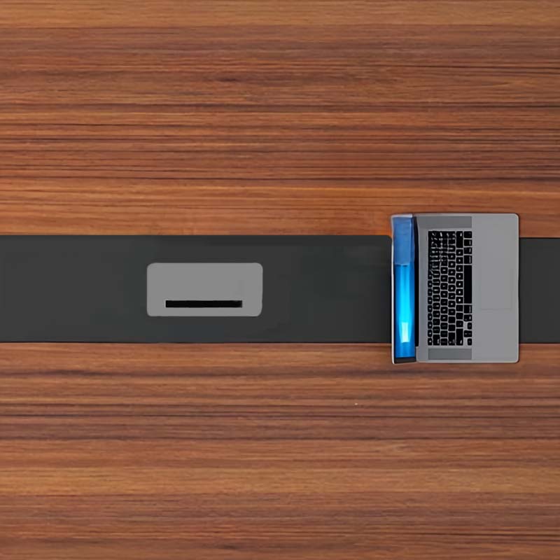 鑫升顺简约现代会议桌长桌办公家具工作台会议室长条桌办公桌椅组合2.4*1.2(米)高清大图