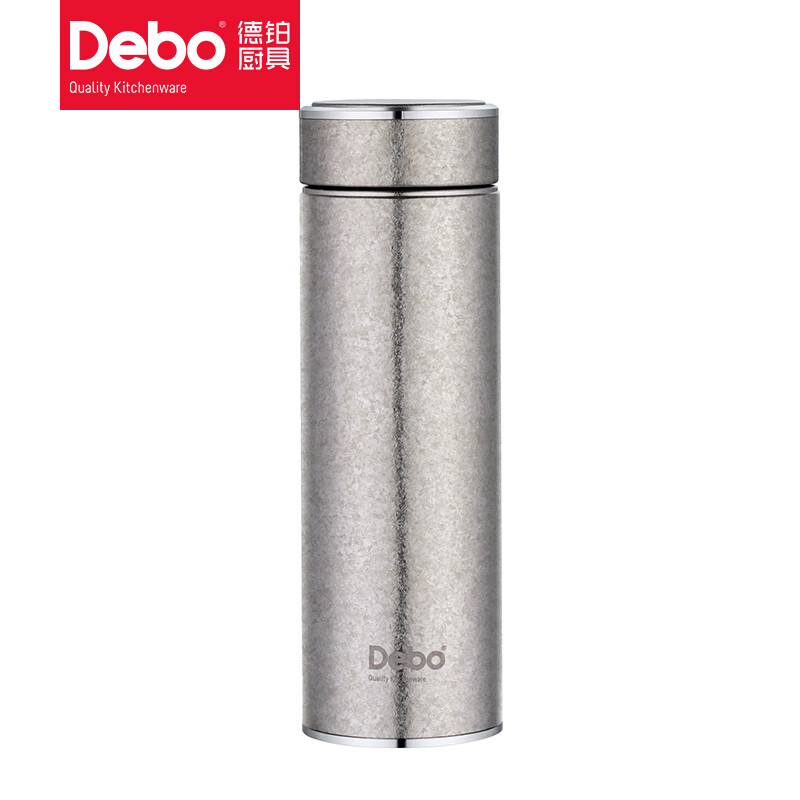 德铂(Debo) DEP-903 卡特琳娜泡杯套装 保温杯450ml+茶杯40ml+茶壶330ml(单位:套)皓月银高清大图