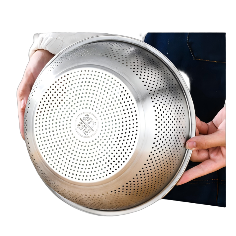 酷美智悦 不锈钢沥水盆28cm KM-BH595 个高清大图