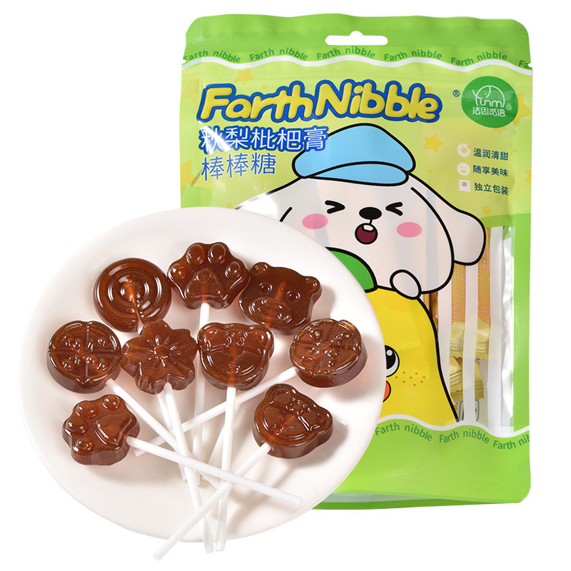 法思觅语 秋梨膏12支*4袋 棒棒糖清润不腻解馋休闲零食小吃儿童宝宝健康营养糖果官方正品高清大图