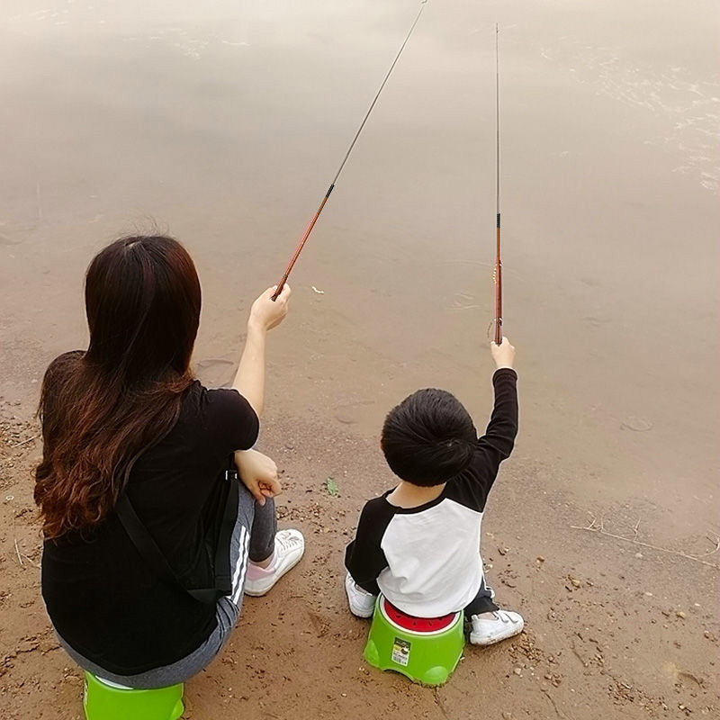 鱼竿手竿短节钓鱼竿套装特价超轻碳素野钓手杆溪流