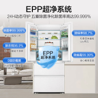 海尔(Haier)BCD-485WGHFD1BWLU1 480L超薄嵌入式全空间保鲜法式四开门干湿分储风冷无霜冰箱
