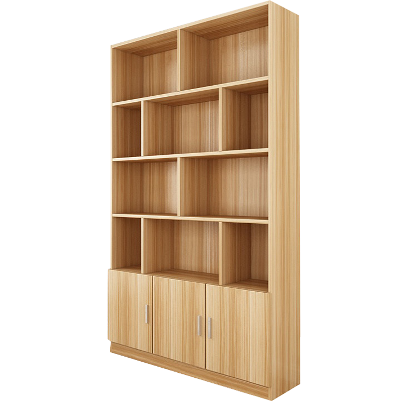 圣承启木质书架3门个高清大图