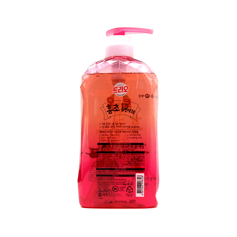 爱敬TRIO 韩国进口石榴醋果蔬餐具洗洁精700ml
