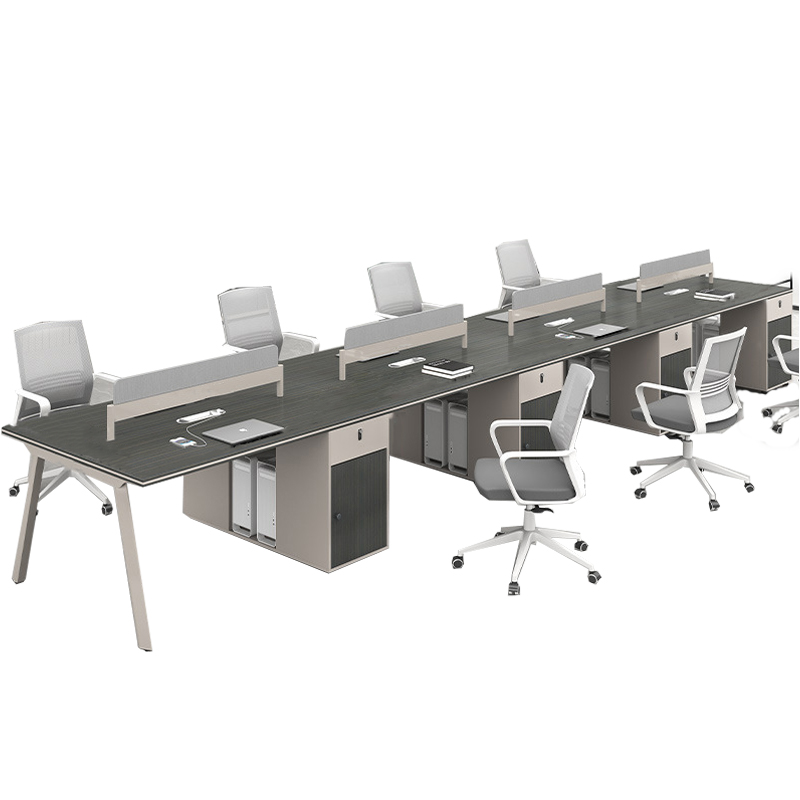 依韵珂电脑桌+8椅480*120*75cm套高清大图