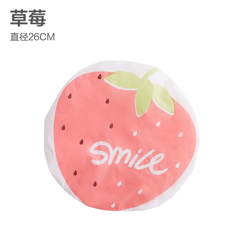 防水浴帽成人沐浴帽女款洗澡头套 厨房用品炒菜防油烟帽帽子 三维工匠 草莓5个装高清大图