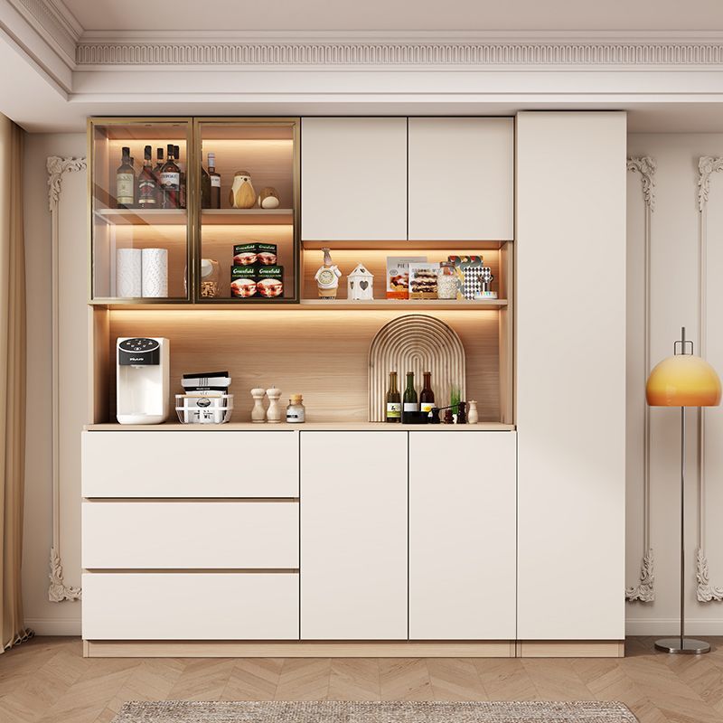沃灏 茶水柜餐边柜储物柜厨房碗柜餐厅备餐柜定制餐边柜支持样式定制高清大图