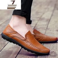 尗卡2020豆豆鞋男士真皮软底商务休闲鞋男时尚英伦小码套脚皮鞋潮