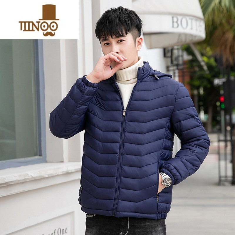 YANXU棉衣男短款冬季新款加厚外套男士中青年加肥加大干活保暖棉袄高清大图