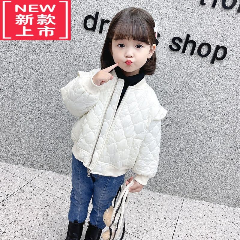 可莉允女童棉衣冬季2022年新款韩版儿童保暖加厚棉服小女孩洋气夹克外套图片