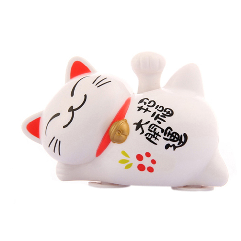 太阳能招财猫摆件 汽车摆件 车载摇手招财猫可爱卡通车内玩偶 车内摆件创意