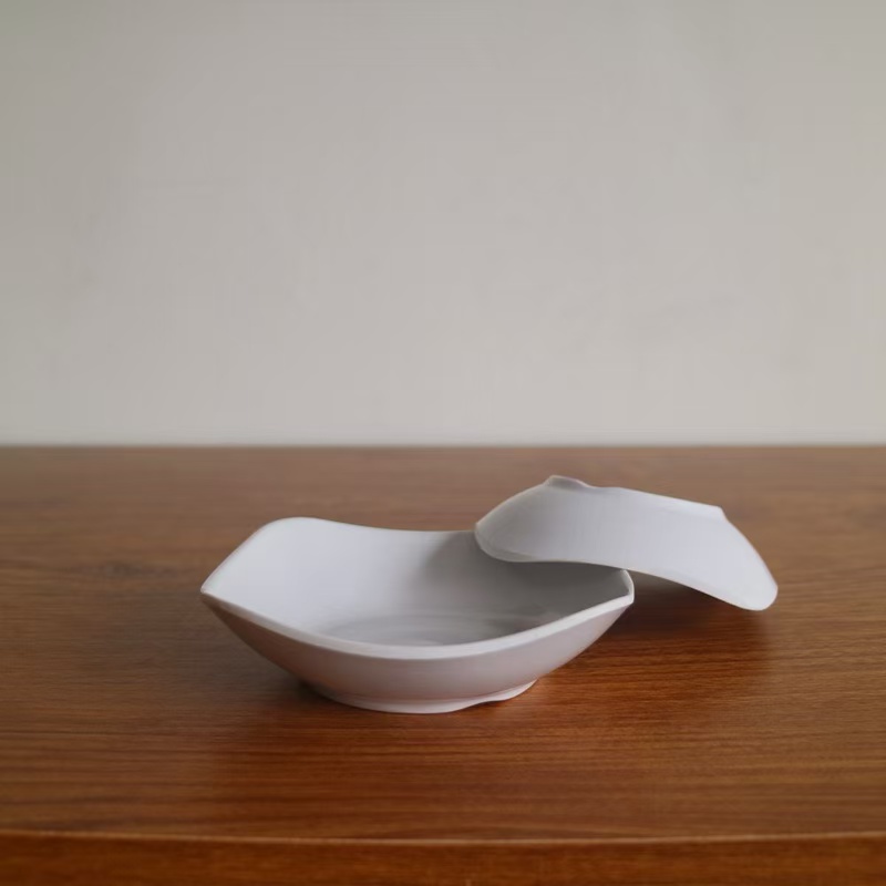 密胺瓷 四方菜碟 5寸直径12.5cm 个高清大图