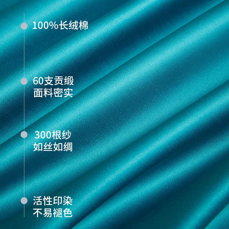 美帮汇家纺60支长绒棉四件套全棉全棉简约床单被套北欧风床上用品高清大图