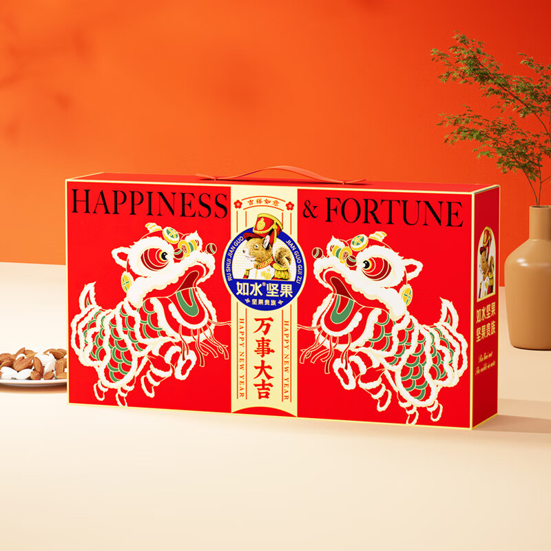 小窝厘 如水万事大吉坚果礼盒1310g