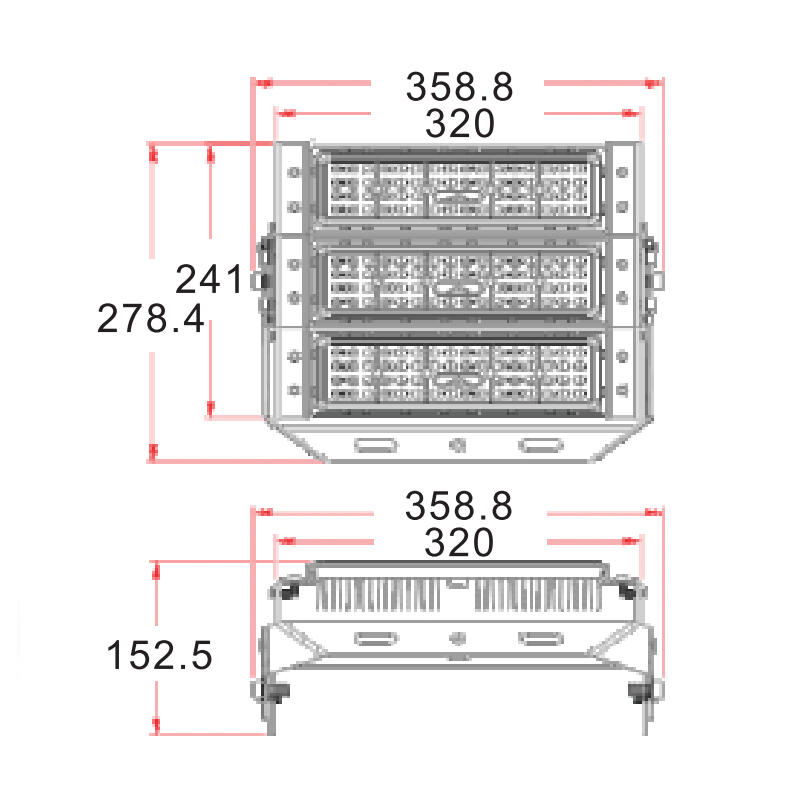 好视友 投光灯 安装10-12米低功率节能版 BFBNYLDD6150-B2 150W 1个每箱高清大图