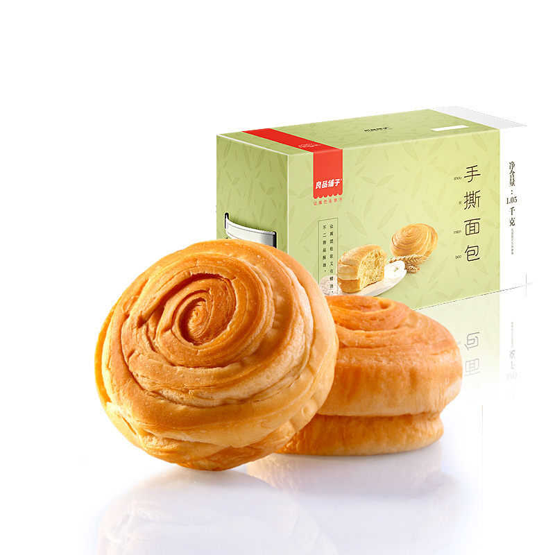 [良品铺子]手撕面包1050g*1箱营养早餐食品全麦蛋糕小糕点点心零食批发整箱