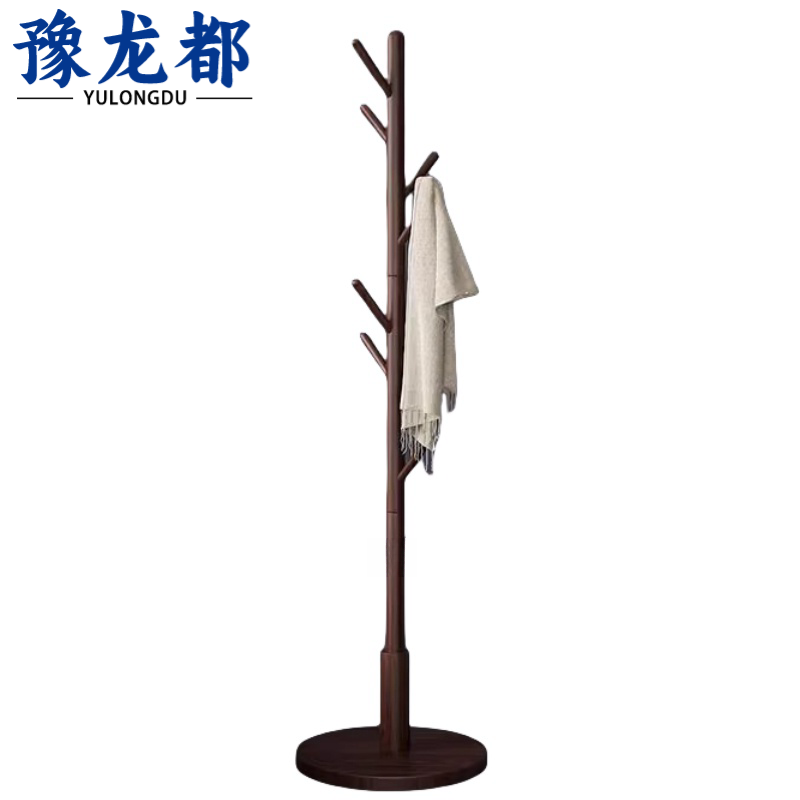 豫龙都 衣帽架 木质 个高清大图