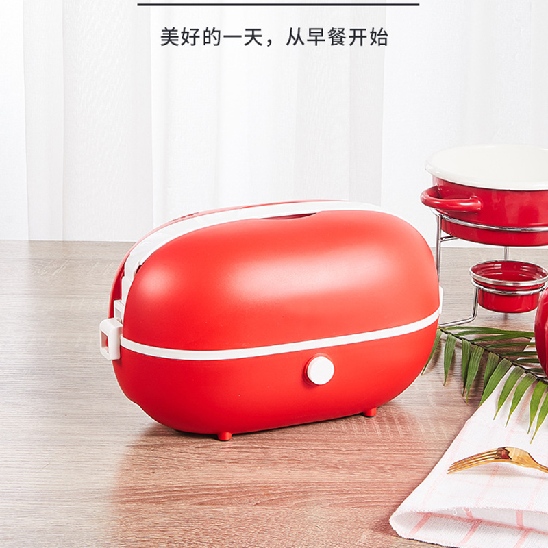 便携式多功能电热饭盒时光旧巷上班族带饭菜盒电热饭盒